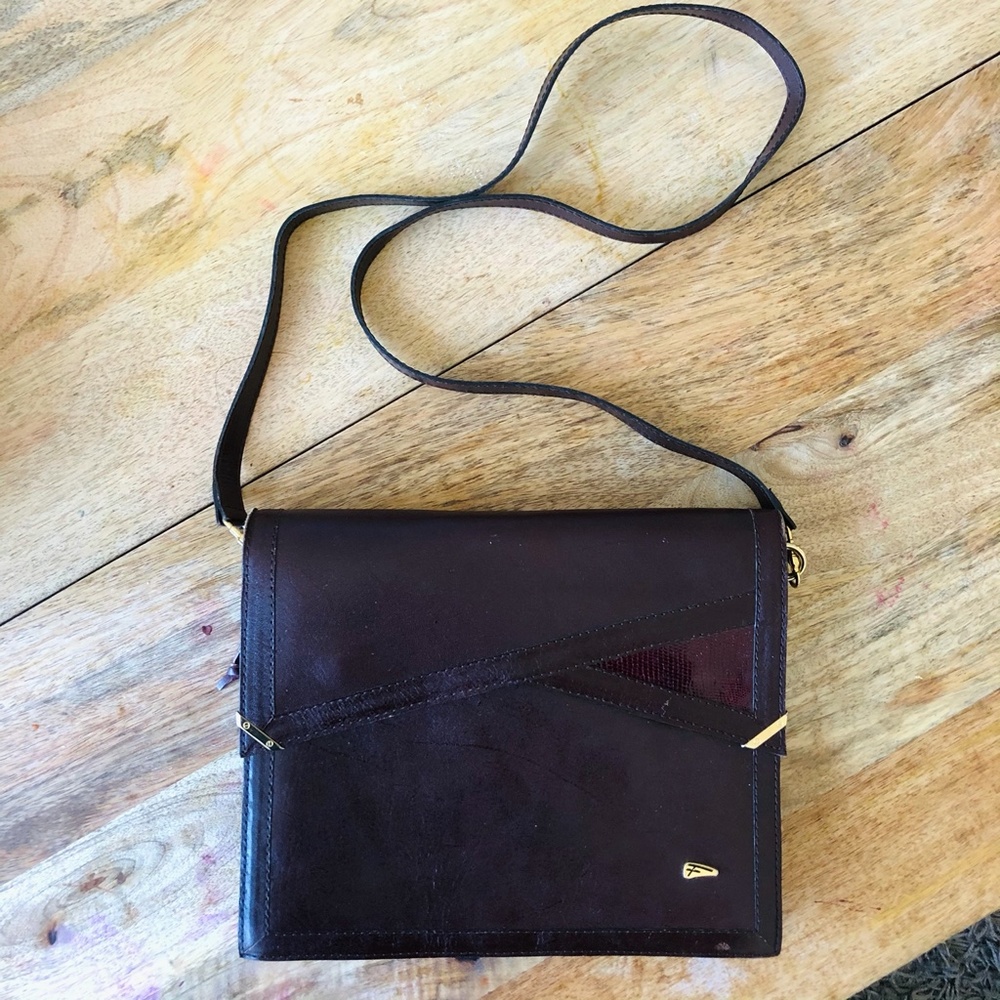 Vintage Columbian Leather Shoulder Bag